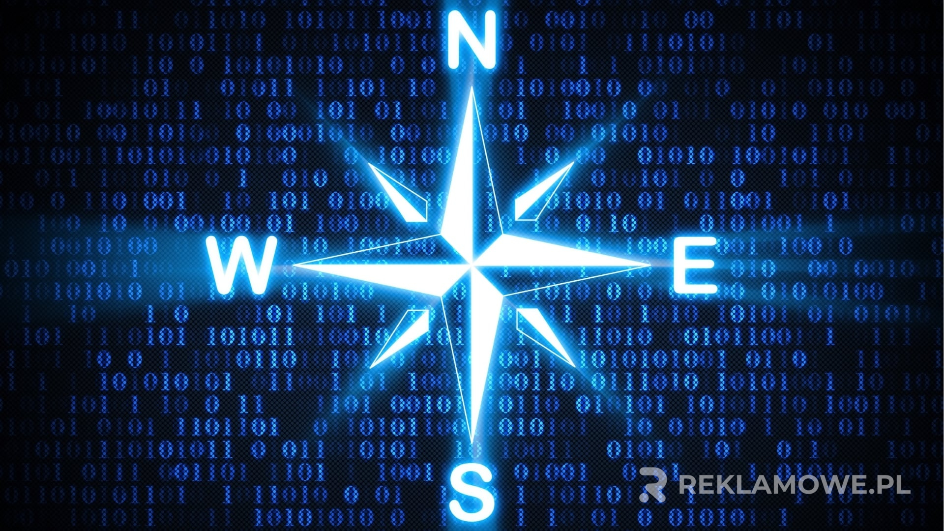 Kompas na mapie turystycznej